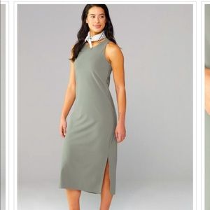 REI Sun Up Sleeveless Dress in Sage Gray